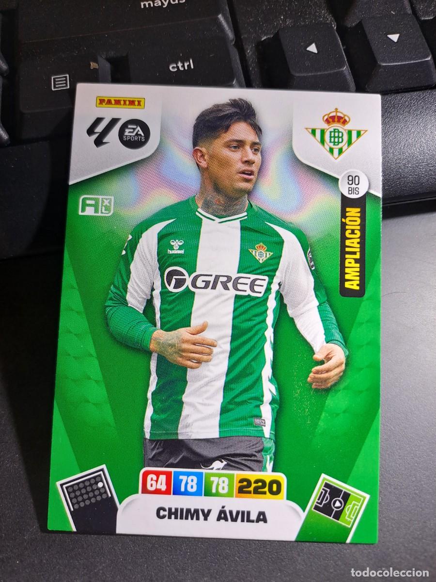Coleccionismo Cromos antiguos: ADRENALYN XL CHIMY AVILA 90 BIS AMPLIACION BETIS CROMO LIGA 2025 2026 25 26 PANINI