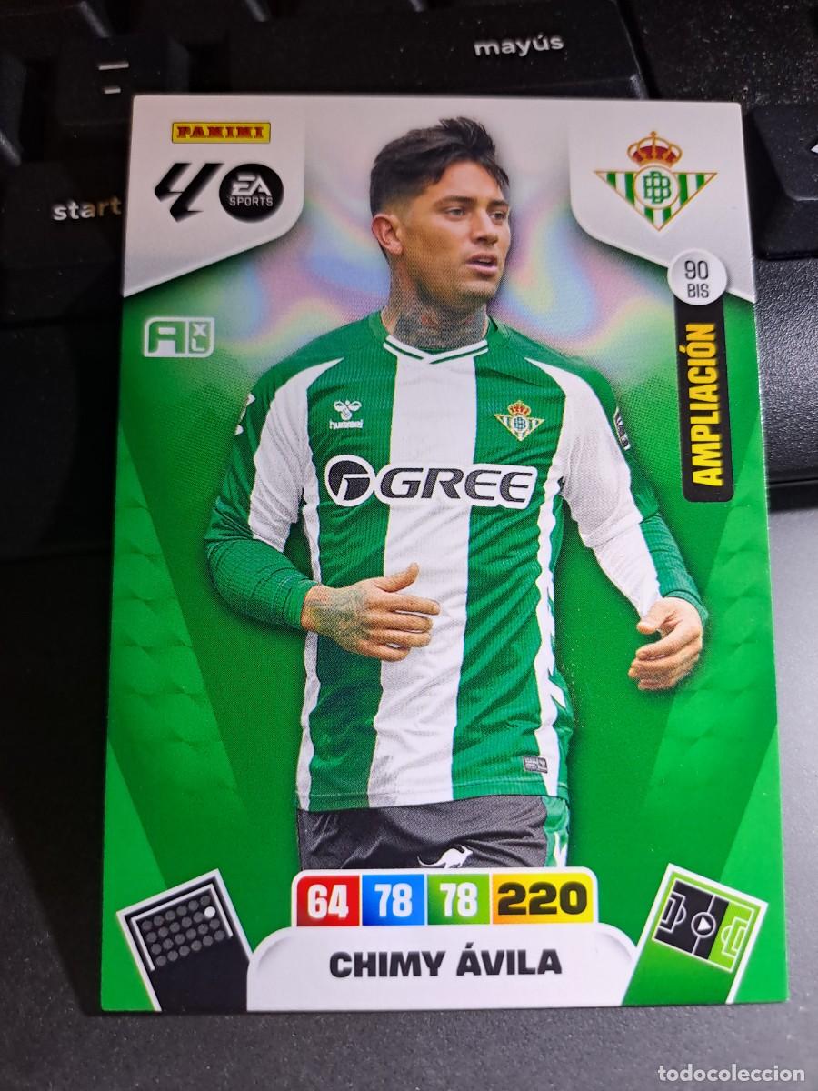 Coleccionismo Cromos antiguos: ADRENALYN XL CHIMY AVILA 90 BIS AMPLIACION BETIS CROMO LIGA 2025 2026 25 26 PANINI