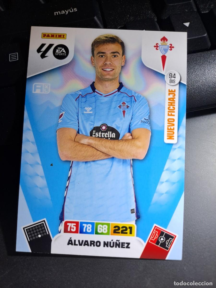 Coleccionismo Cromos antiguos: ADRENALYN XL ALVARO NU&Ntilde;EZ 94 BIS NUEVO FICHAJE CELTA DE VIGO CROMO LIGA 2025 2026 25 26 PANINI