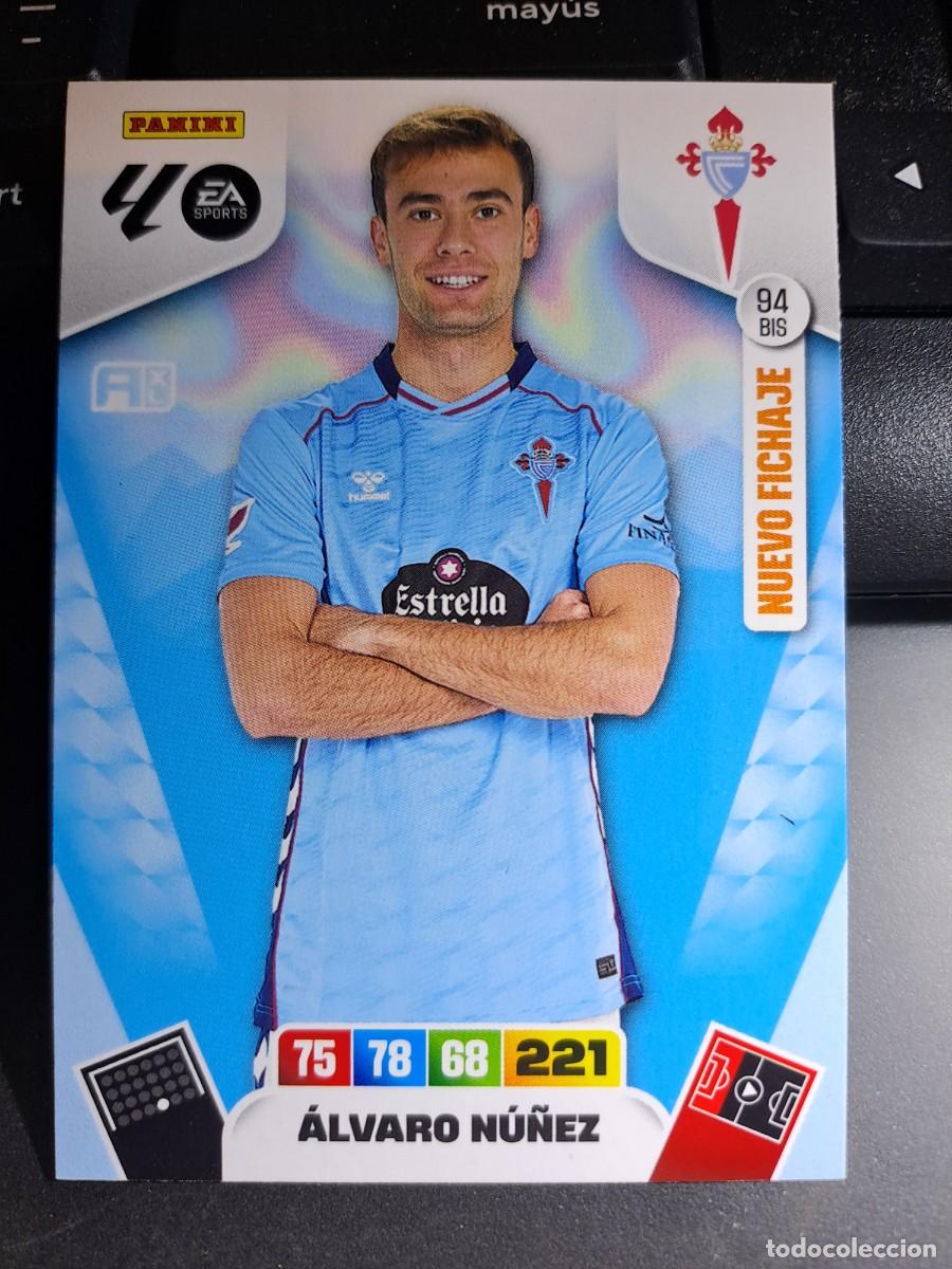 Coleccionismo Cromos antiguos: ADRENALYN XL ALVARO NU&Ntilde;EZ 94 BIS NUEVO FICHAJE CELTA DE VIGO CROMO LIGA 2025 2026 25 26 PANINI