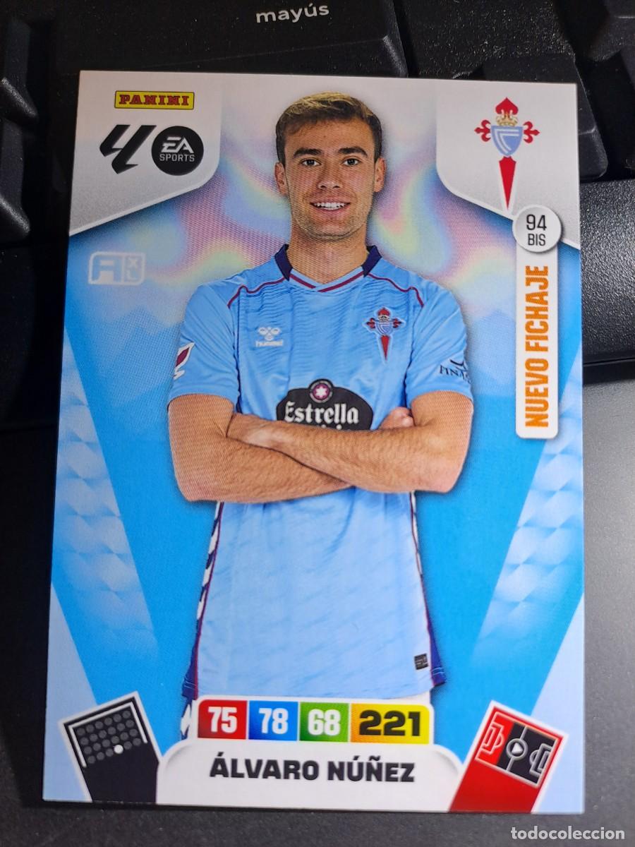 Coleccionismo Cromos antiguos: ADRENALYN XL ALVARO NU&Ntilde;EZ 94 BIS NUEVO FICHAJE CELTA DE VIGO CROMO LIGA 2025 2026 25 26 PANINI