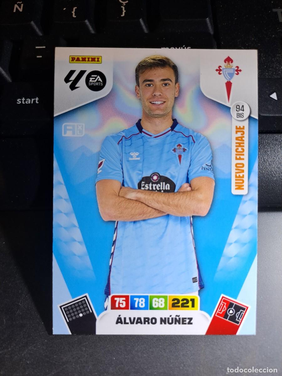 Coleccionismo Cromos antiguos: ADRENALYN XL ALVARO NU&Ntilde;EZ 94 BIS NUEVO FICHAJE CELTA DE VIGO CROMO LIGA 2025 2026 25 26 PANINI