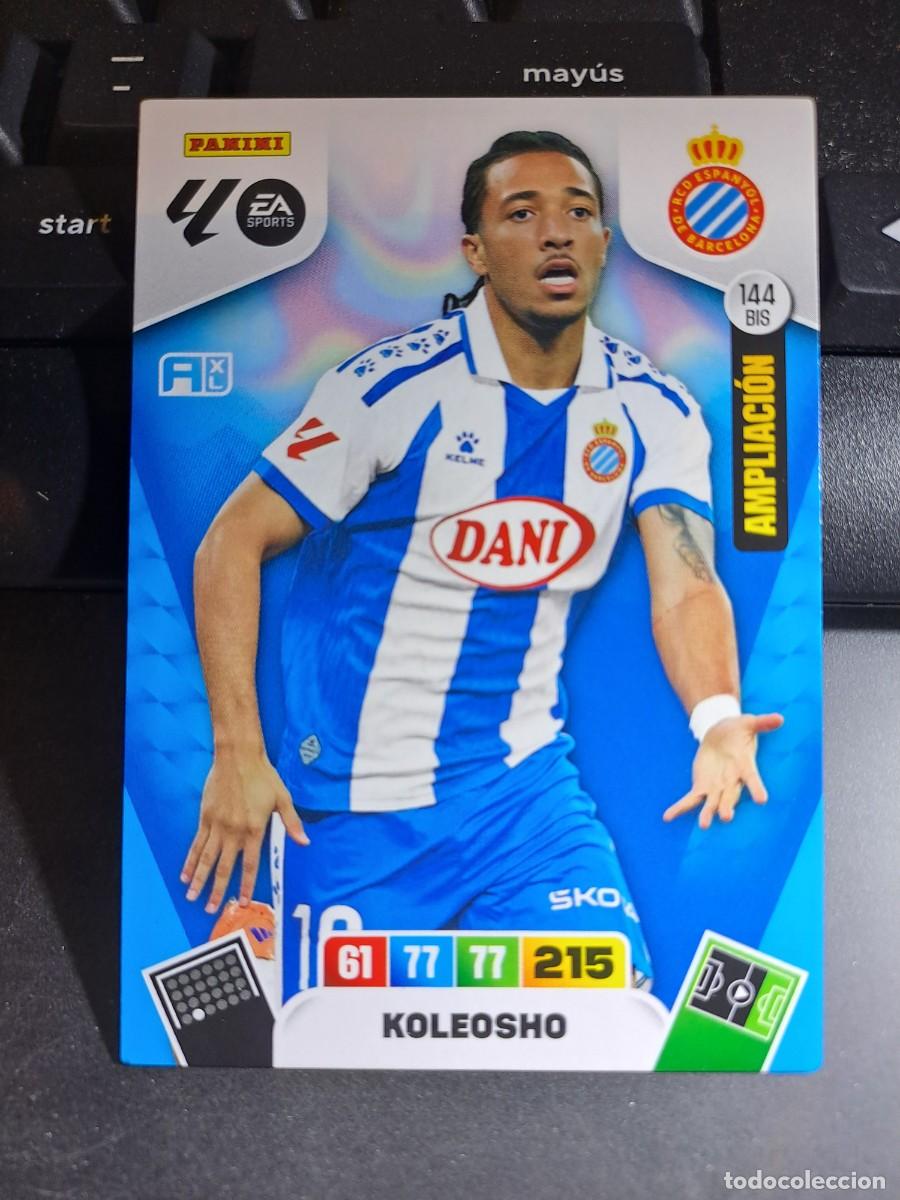 Coleccionismo Cromos antiguos: ADRENALYN XL KOLEOSHO 144 BIS AMPLIACION ESPANYOL ESPA&Ntilde;OL CROMO LIGA 2025 2026 25 26 PANINI