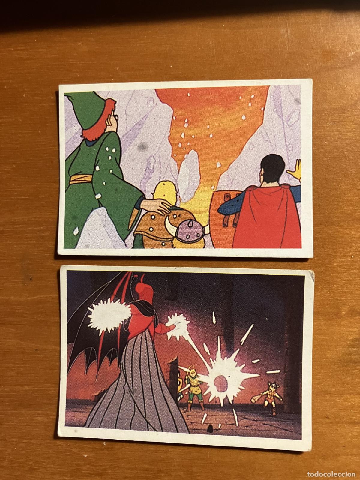 Coleccionismo Cromos antiguos: lote reservado dragones y mazmorras 2 cromos original nunca pegado