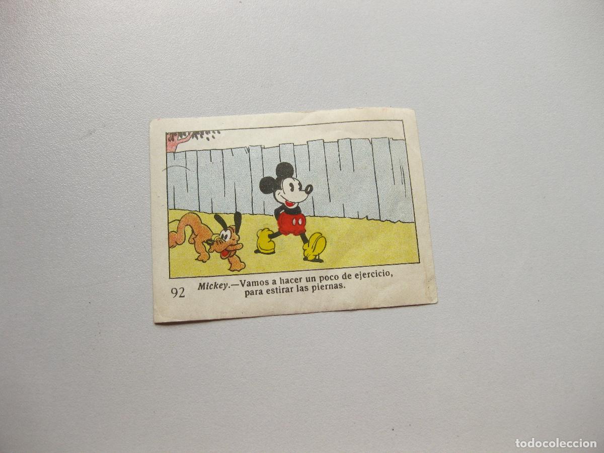 Coleccionismo Cromos antiguos: CROMO N&ordm; 92 DEL ALBUM INFANTIL BARCEL&Oacute; DEL CINE DE MADRID. COLECCI&Oacute;N DE CROMOS WALT DISNEY. MICKEY