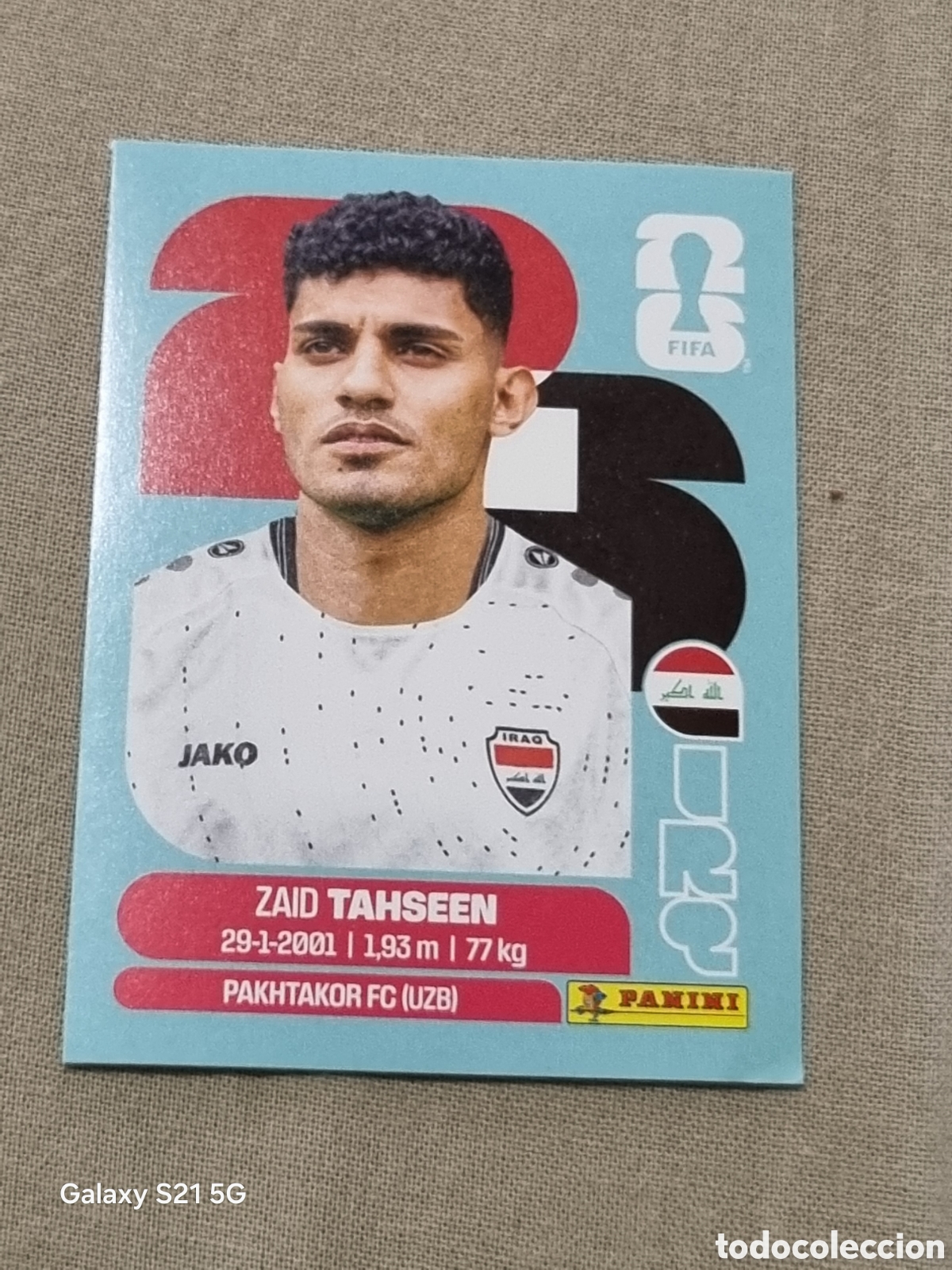 Coleccionismo Cromos antiguos: 7 - TAHSEEN , IRAQ FIFA WORLD CUP 2026