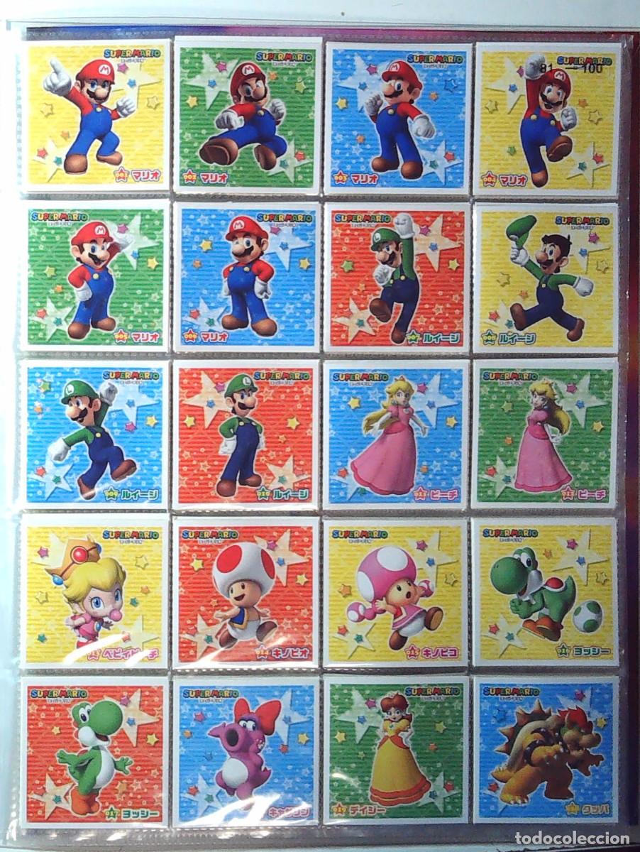 Coleccionismo Cromos antiguos: ENSKY PEGATINA SHIRU SEAL JAPAN SUPER MARIO COLECCION COMPLETA DE 60 CROMOS