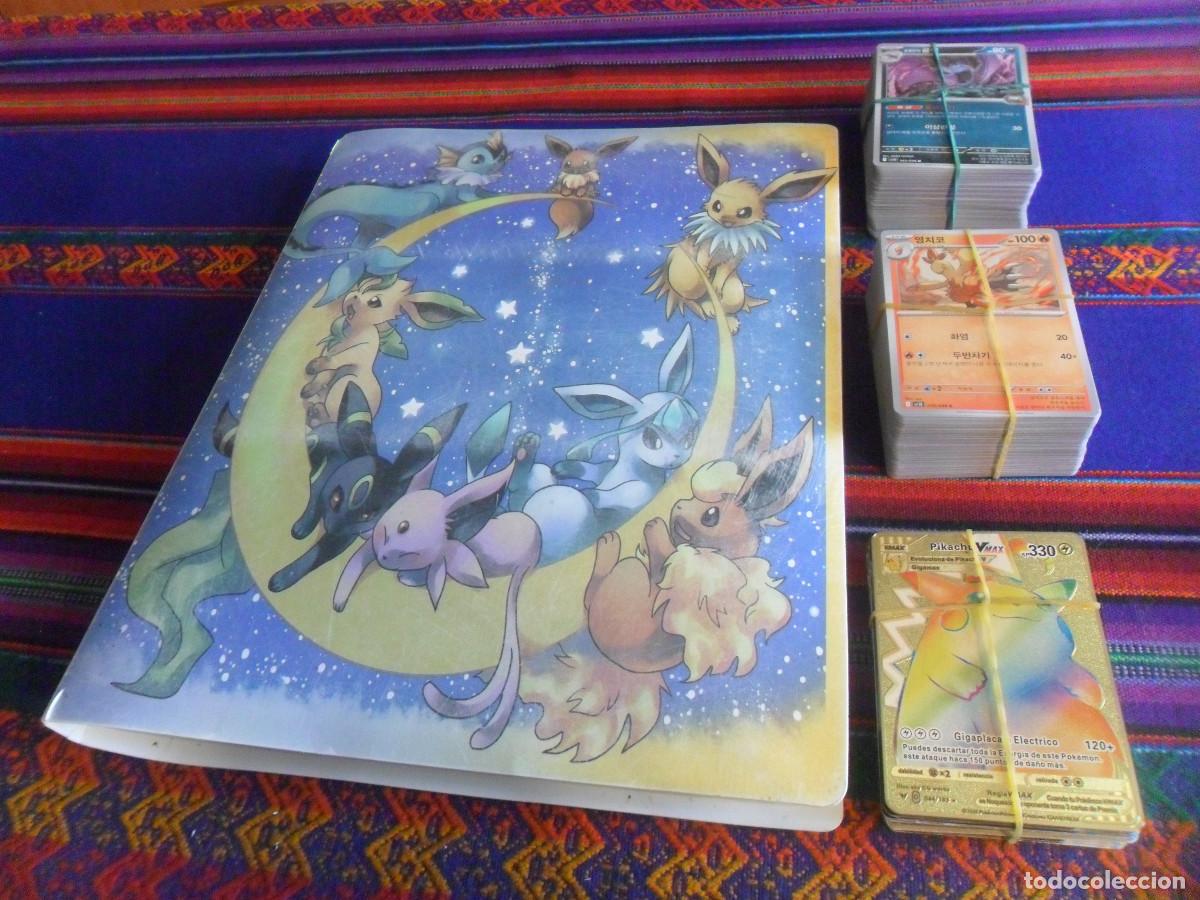 Coleccionismo Cromos antiguos: POK&Eacute;MON ARCHIVADOR CON 471 CROMO EN ESPA&Ntilde;OL. REGALO 200 CARD EN JAPON&Eacute;S.