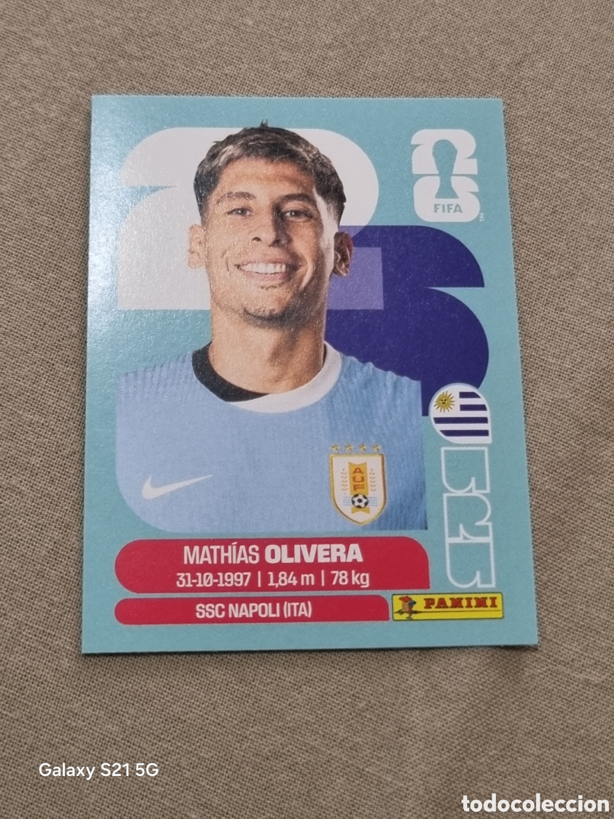 Coleccionismo Cromos antiguos: 7 - OLIVERA , URUGUAY FIFA WORLD CUP 2026