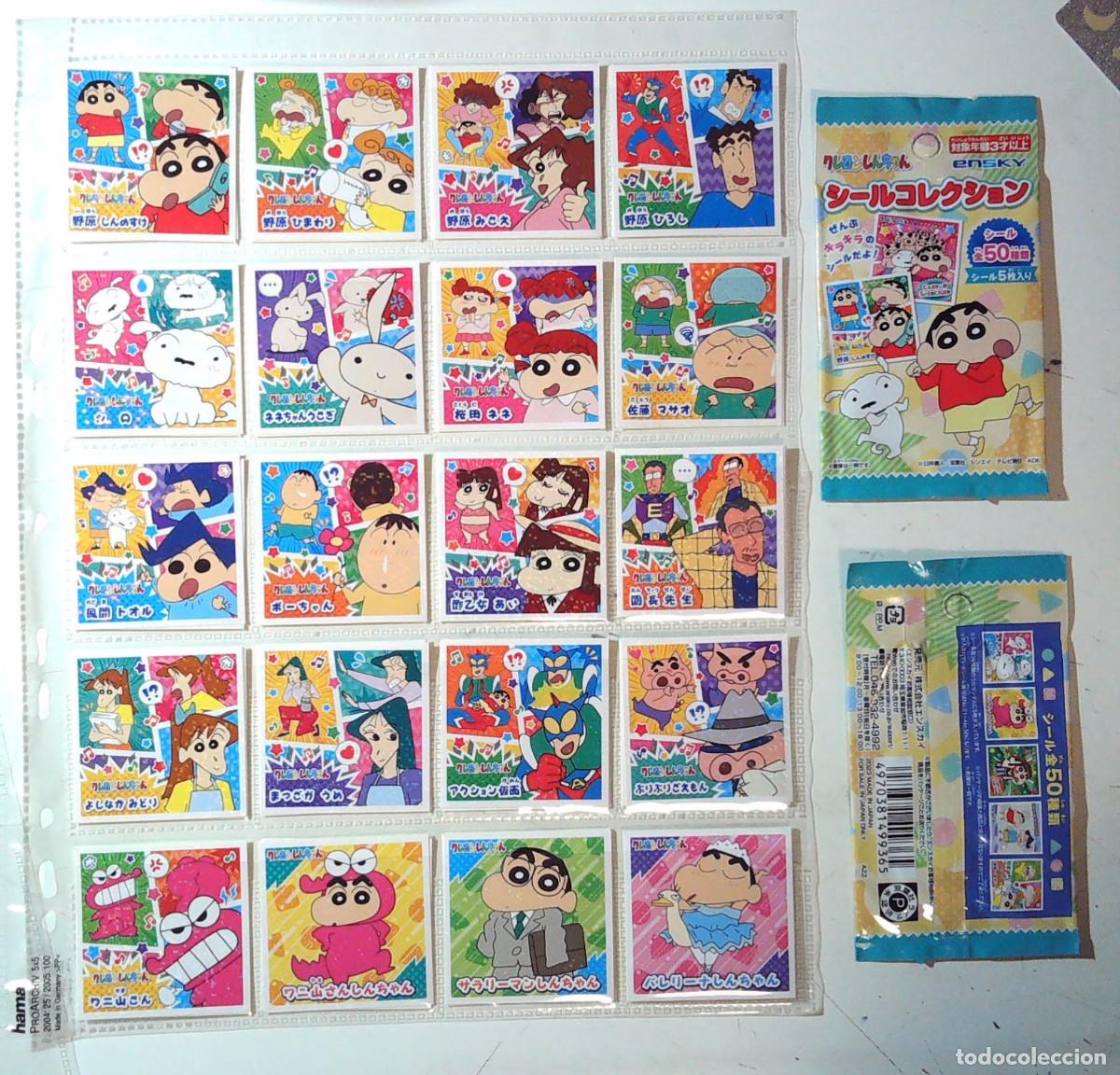 Coleccionismo Cromos antiguos: ENSKY KIRA KIRA SHIRU SEAL COLLECTION CRAYON SHIN CHAN SHINCHAN COMPLETA