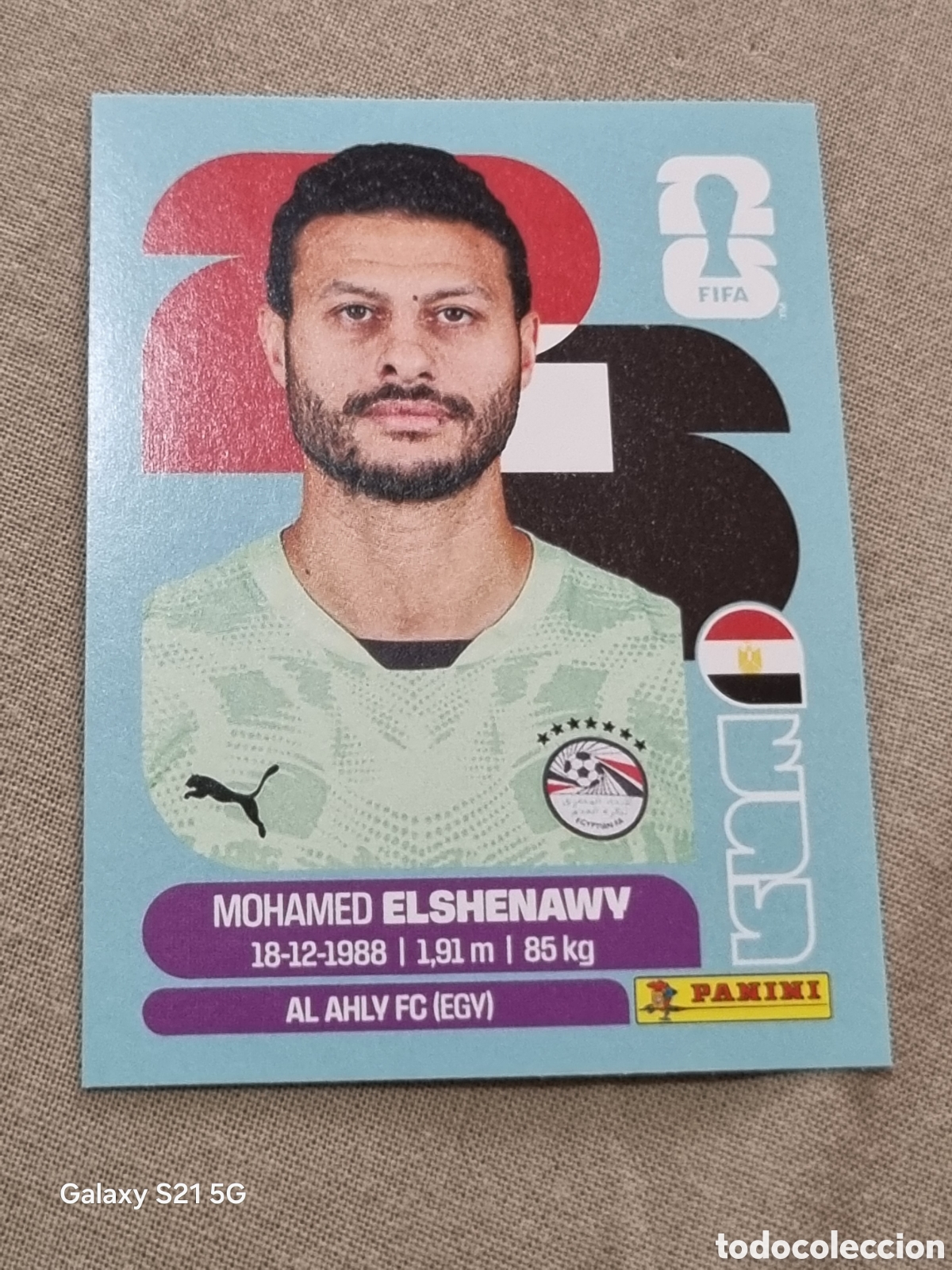Coleccionismo Cromos antiguos: 2 - ELSHENAWY , EGIPTO FIFA WORLD CUP 2026