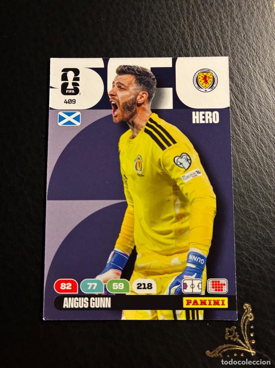 Coleccionismo Cromos antiguos: 409 ANGUS GUNN ESCOCIA FIFA WORLD CUP ADRENALYN MUNDIAL 2026 26 PANINI