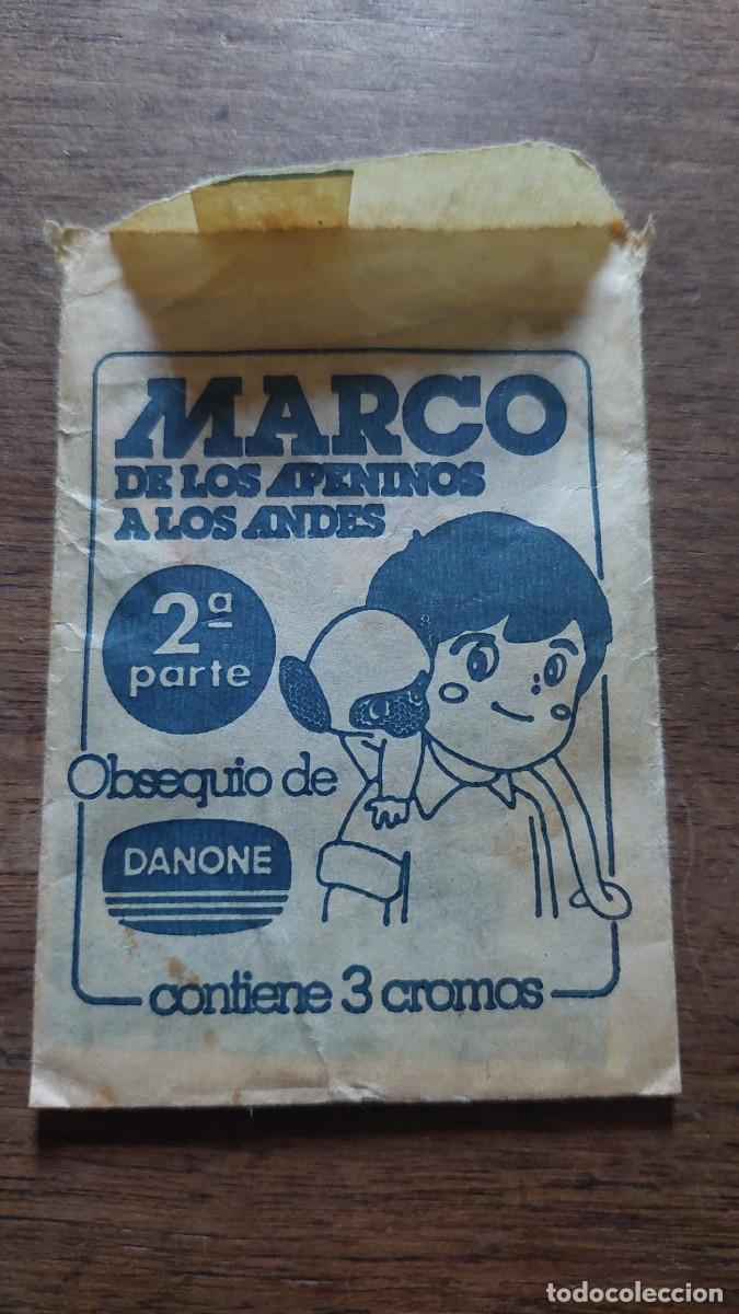 Coleccionismo cromos antiguos: Sobre con cromos Marco Danone - Foto 1