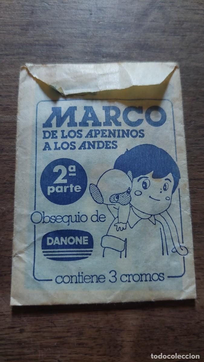 Coleccionismo cromos antiguos: Sobre con cromos Marco Danone - Foto 1