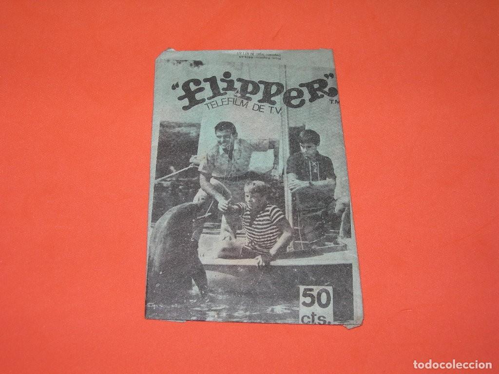 Coleccionismo Cromos antiguos: DIF&Iacute;CIL SOBRE DE CROMOS SIN ABRIR DEL &Aacute;LBUM FLIPPER - TELEFILM DE TV - A&Ntilde;OS 60 - EDITORIAL FHER -