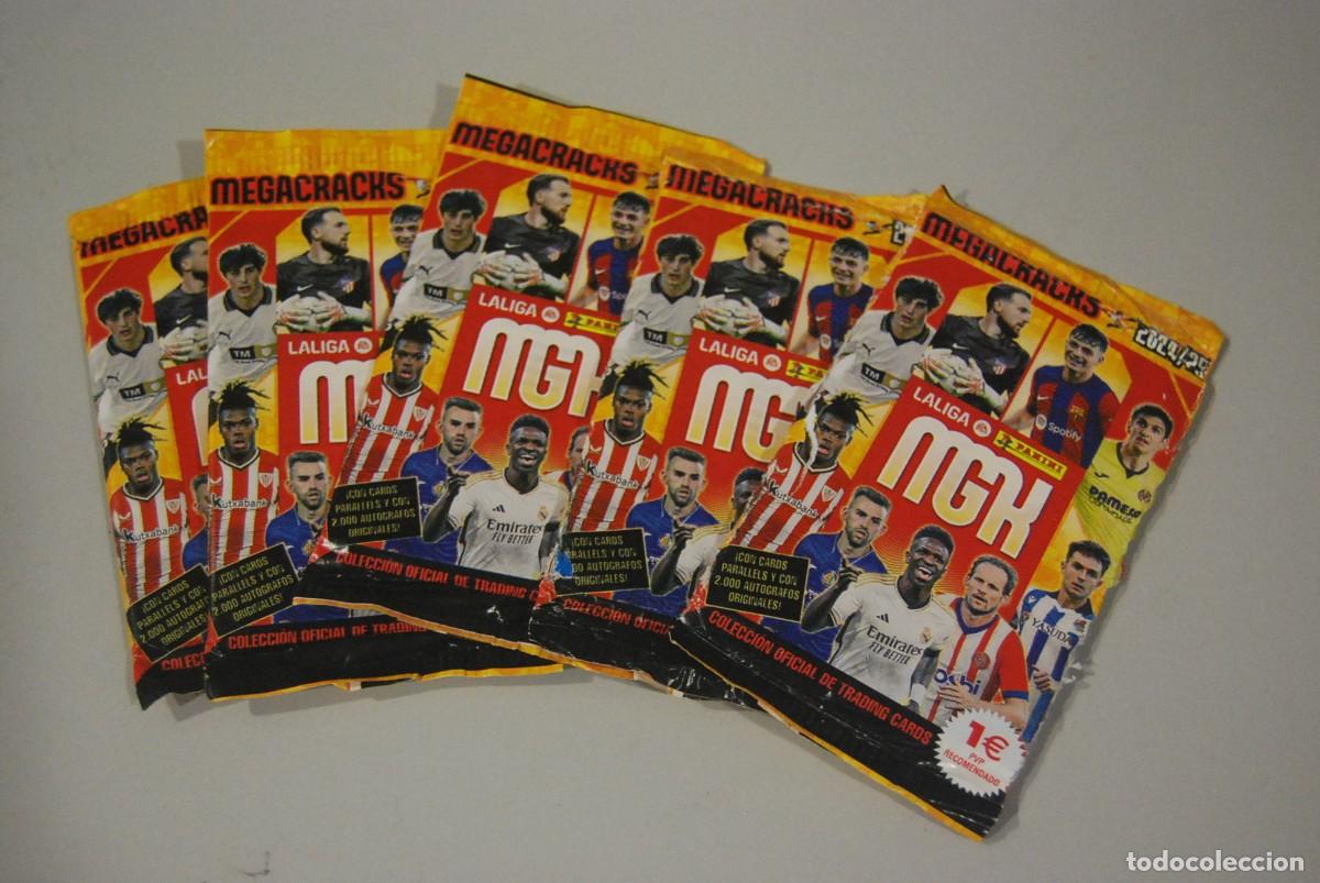 Coleccionismo Cromos antiguos: LOTE DE 5 SOBRES SIN ABRIR MGK 2024-25 TRADING CARDS - PANINI