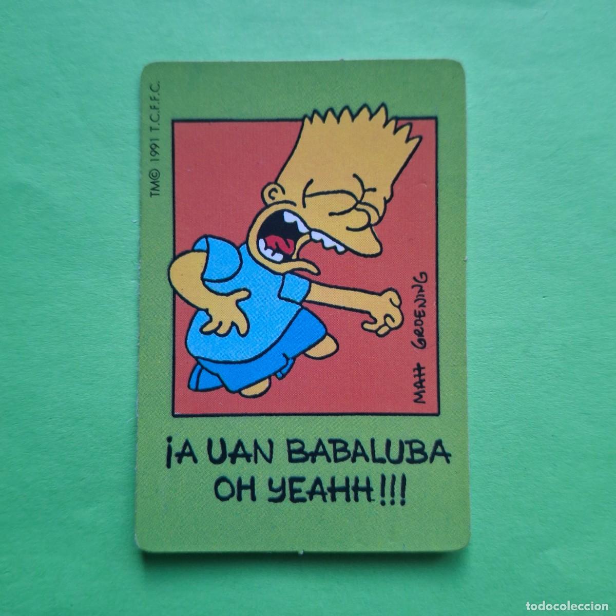 Coleccionismo Cromos antiguos: BOLLYCAO - LOS SIMPSONS - CROMO PEGATINA SIN PEGAR - THE SIMPSONS