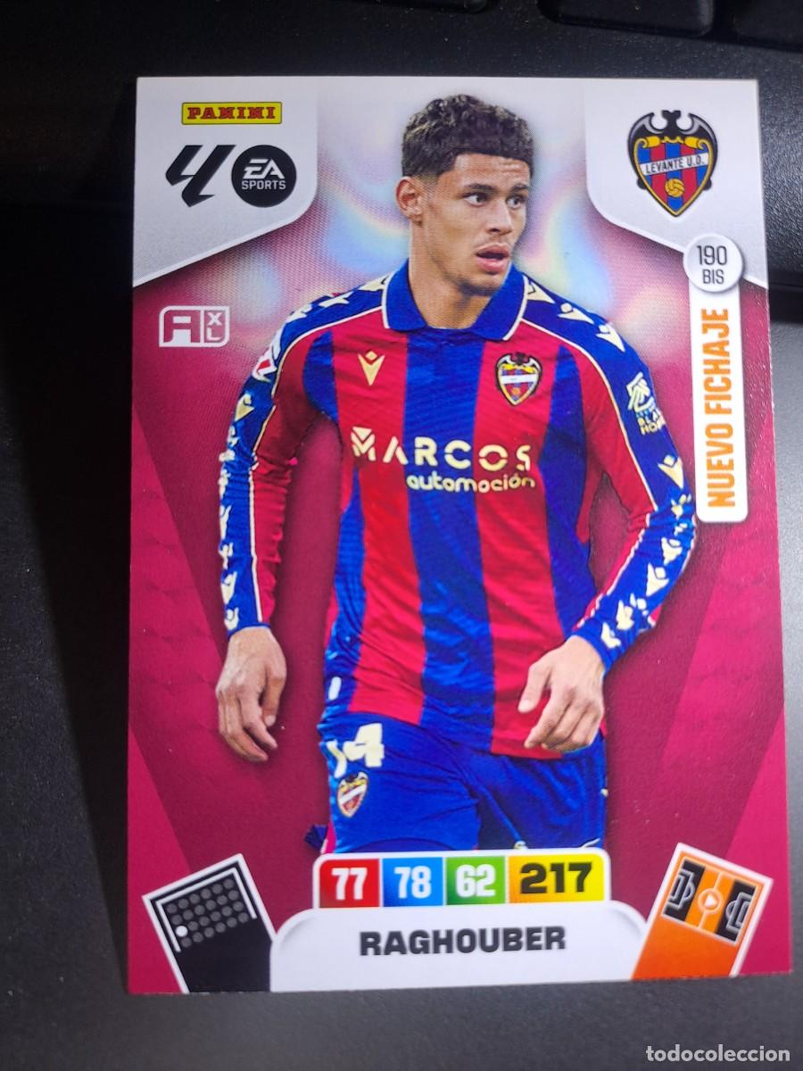 Coleccionismo Cromos antiguos: ADRENALYN XL RAGHOUBER 190 BIS NUEVO FICHAJE LEVANTE CROMO LIGA 2025 2026 25 26 PANINI