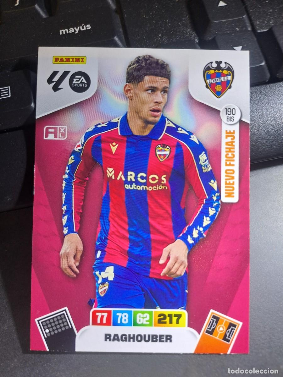 Coleccionismo Cromos antiguos: ADRENALYN XL RAGHOUBER 190 BIS NUEVO FICHAJE LEVANTE CROMO LIGA 2025 2026 25 26 PANINI