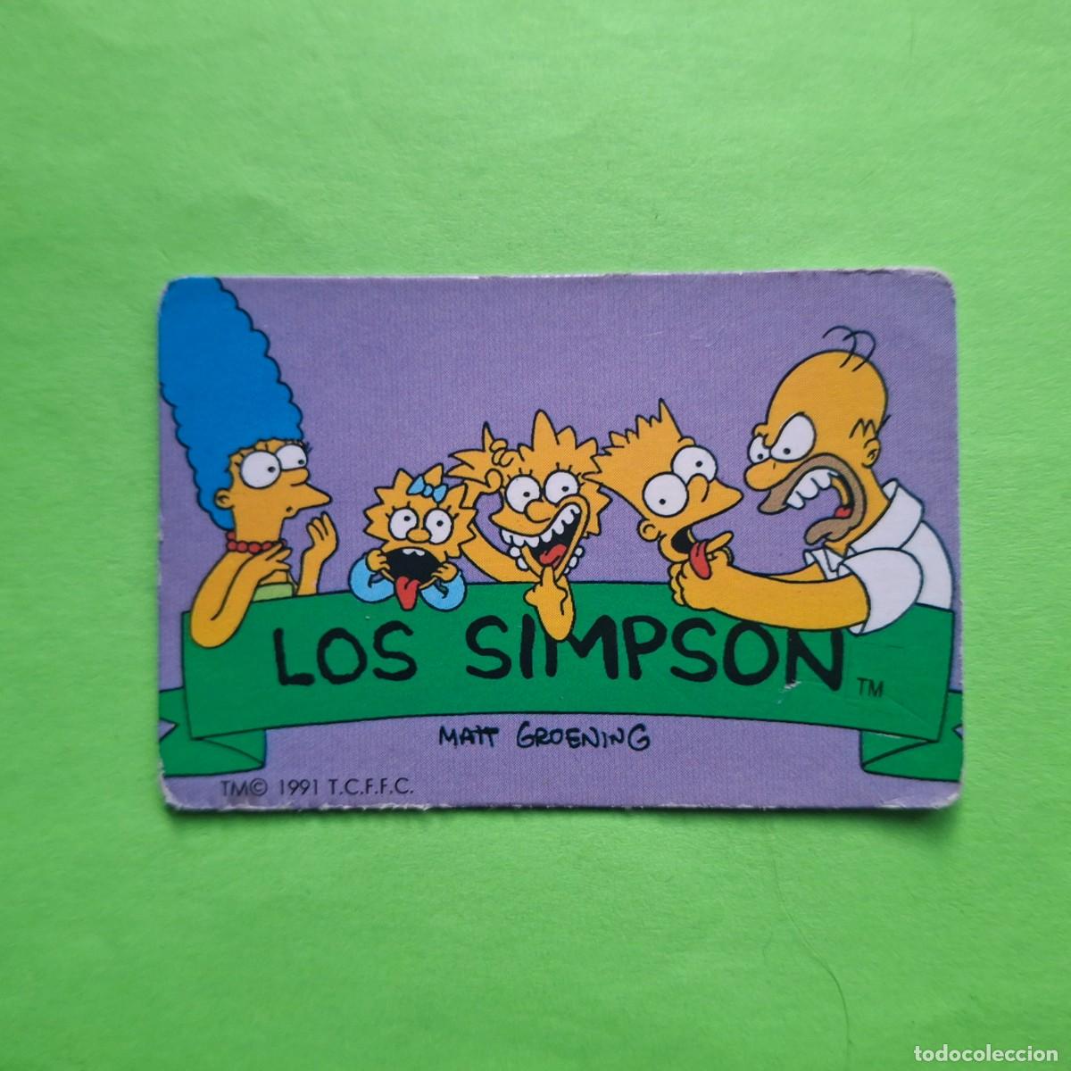 Collectable Antique Stickers: BOLLYCAO - LOS SIMPSONS - CROMO PEGATINA SIN PEGAR - THE SIMPSONS