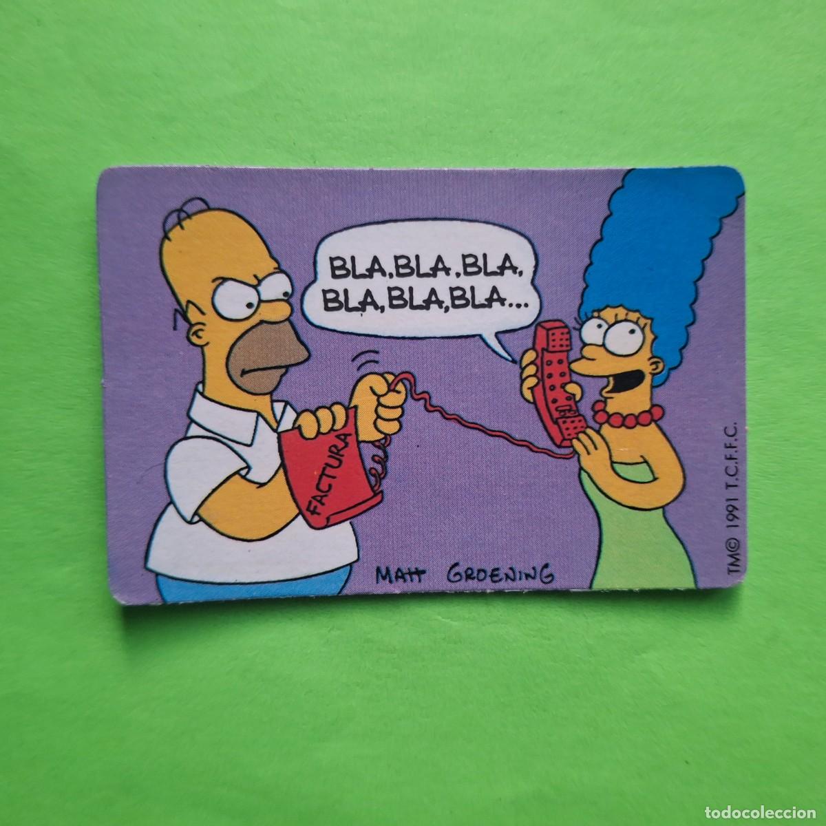 Collectable Antique Stickers: BOLLYCAO - LOS SIMPSONS - CROMO PEGATINA SIN PEGAR - THE SIMPSONS