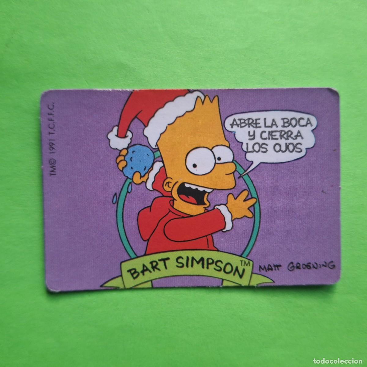 Collectable Antique Stickers: BOLLYCAO - LOS SIMPSONS - CROMO PEGATINA SIN PEGAR - THE SIMPSONS
