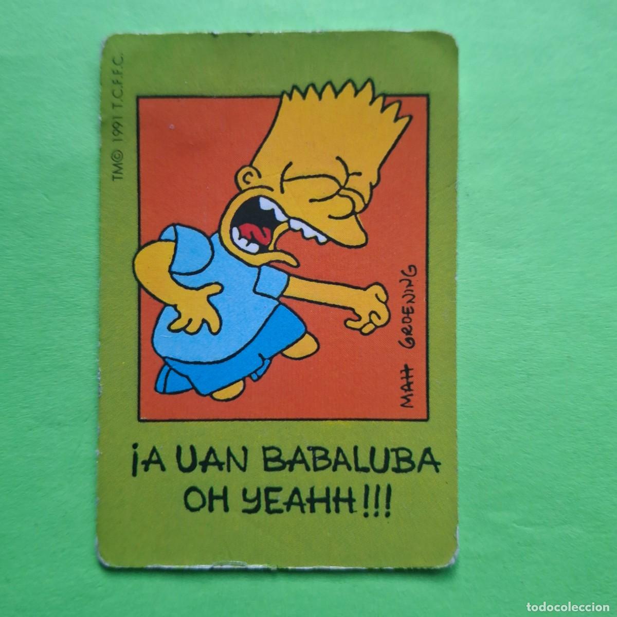 Collectable Antique Stickers: BOLLYCAO - LOS SIMPSONS - CROMO PEGATINA SIN PEGAR - THE SIMPSONS