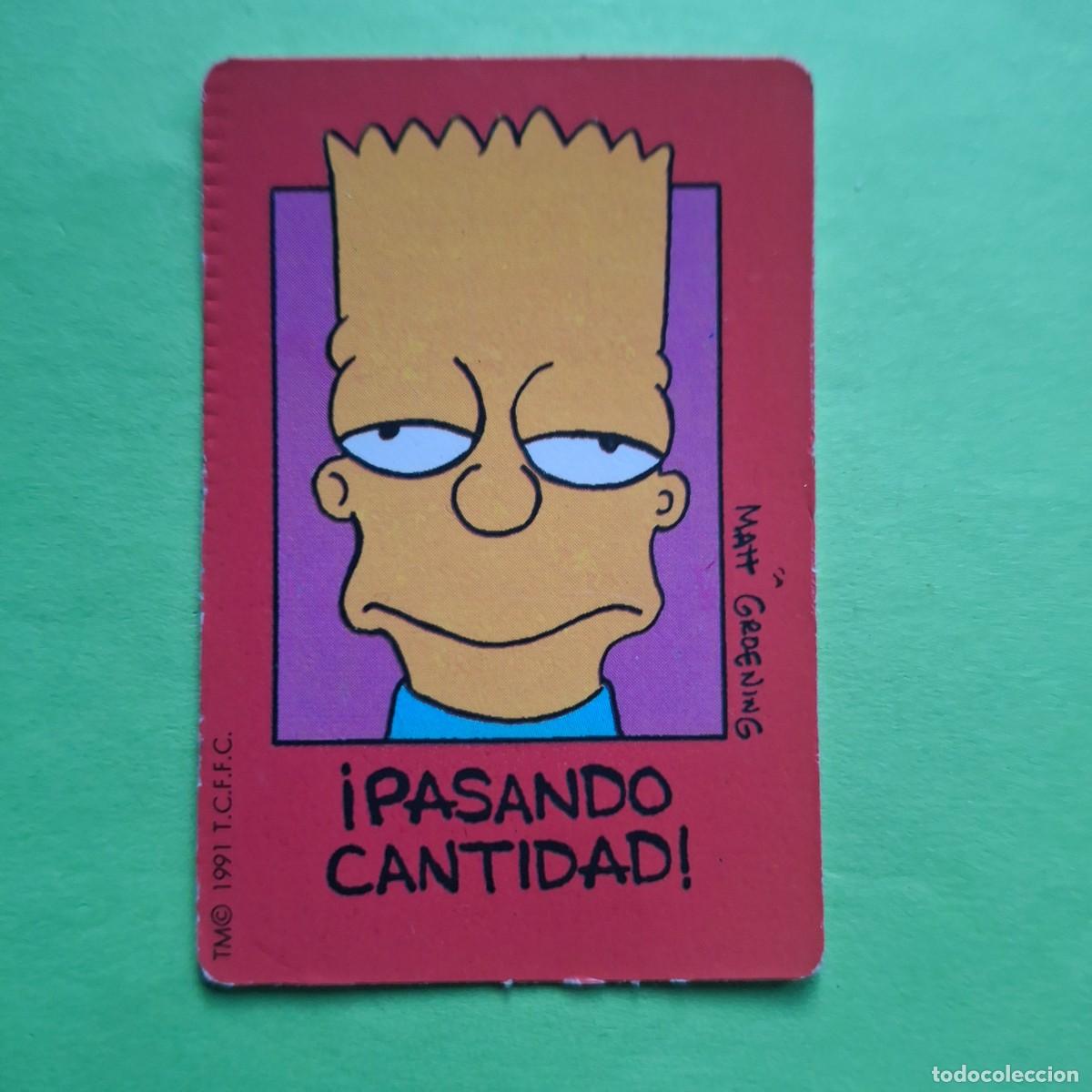 Collectable Antique Stickers: BOLLYCAO - LOS SIMPSONS - CROMO PEGATINA SIN PEGAR - THE SIMPSONS