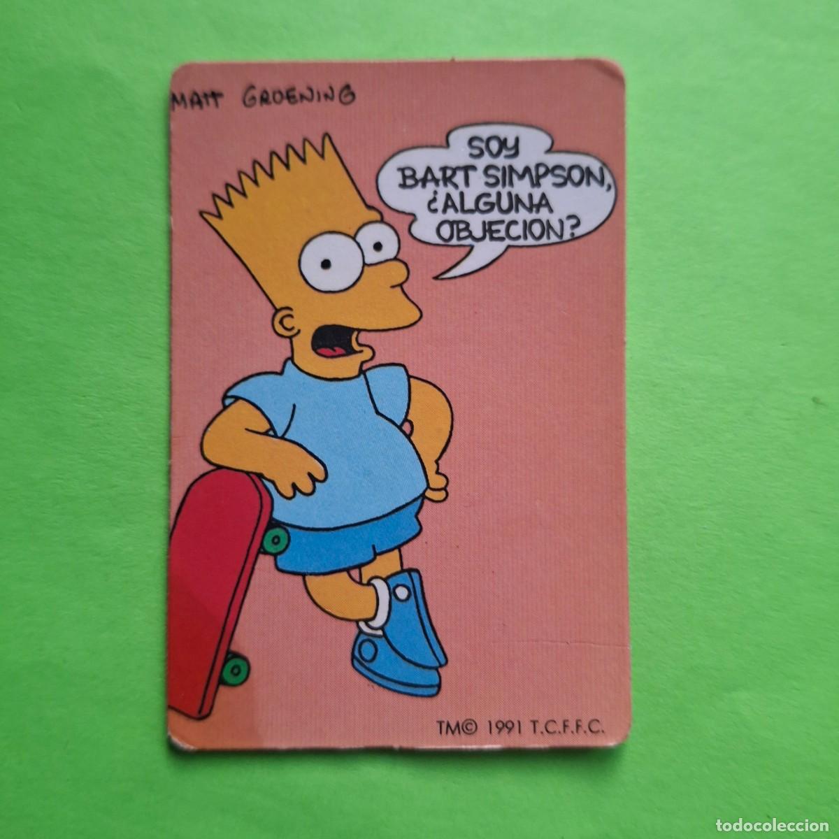 Collectable Antique Stickers: BOLLYCAO - LOS SIMPSONS - CROMO PEGATINA SIN PEGAR - THE SIMPSONS