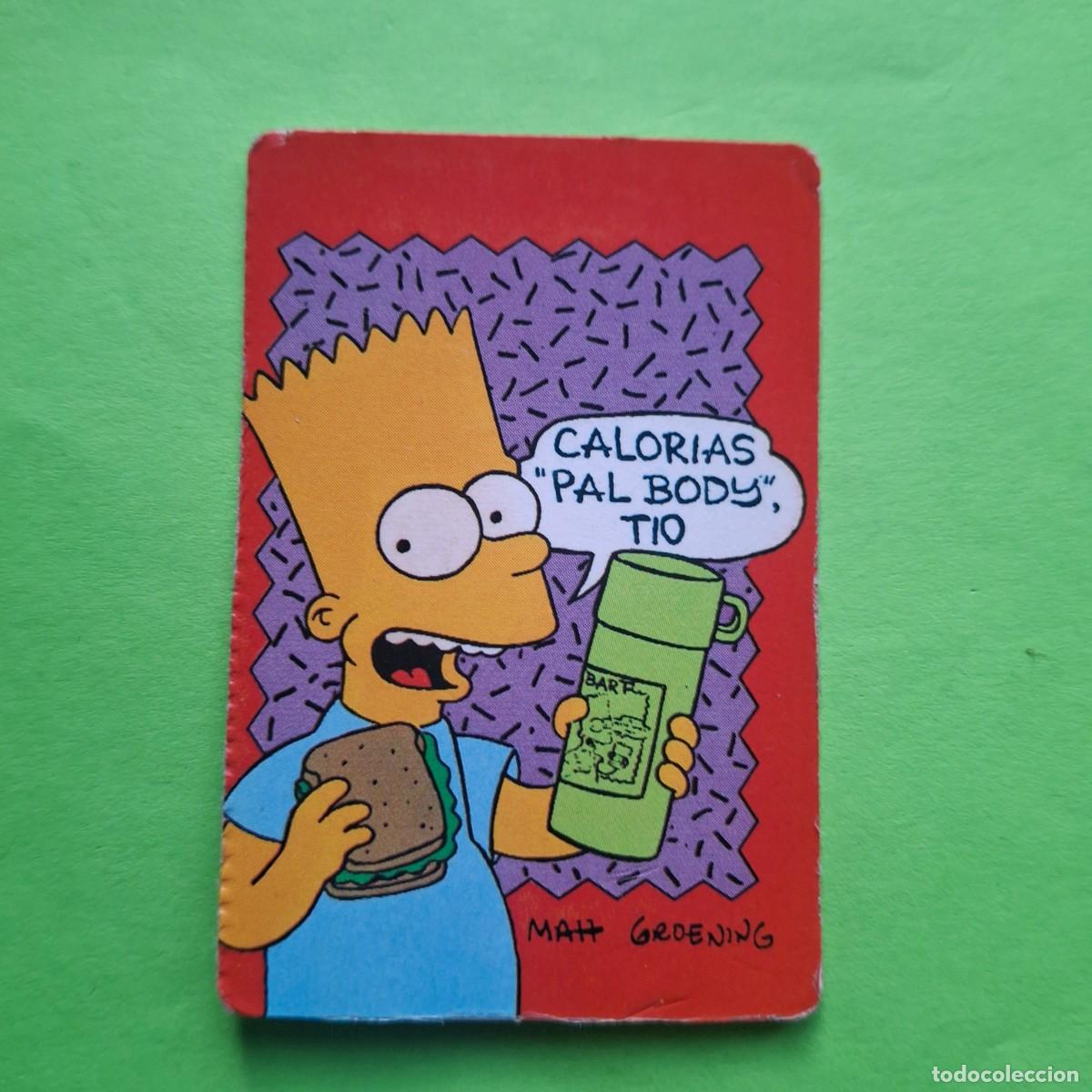 Collectable Antique Stickers: BOLLYCAO - LOS SIMPSONS - CROMO PEGATINA SIN PEGAR - THE SIMPSONS