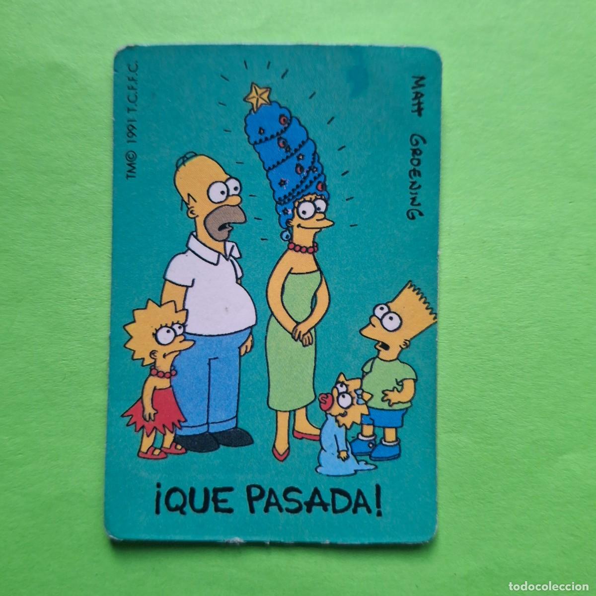 Colecionismo Cromos antigos: BOLLYCAO - LOS SIMPSONS - CROMO PEGATINA SIN PEGAR - THE SIMPSONS