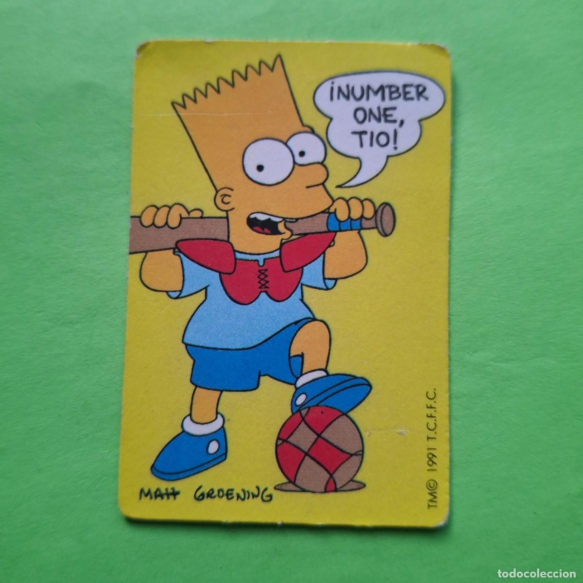 Colecionismo Cromos antigos: BOLLYCAO - LOS SIMPSONS - CROMO PEGATINA SIN PEGAR - THE SIMPSONS
