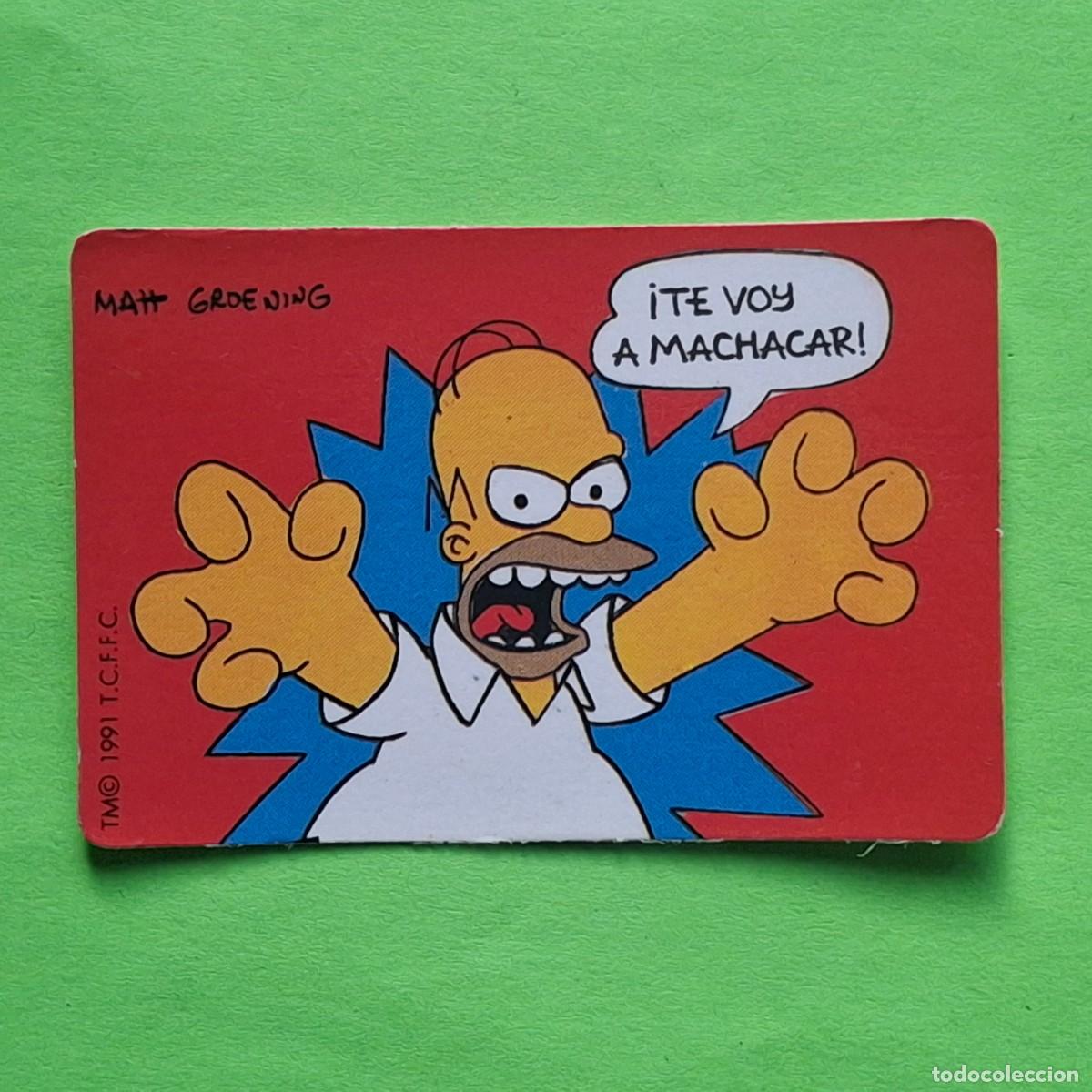 Colecionismo Cromos antigos: BOLLYCAO - LOS SIMPSONS - CROMO PEGATINA SIN PEGAR - THE SIMPSONS
