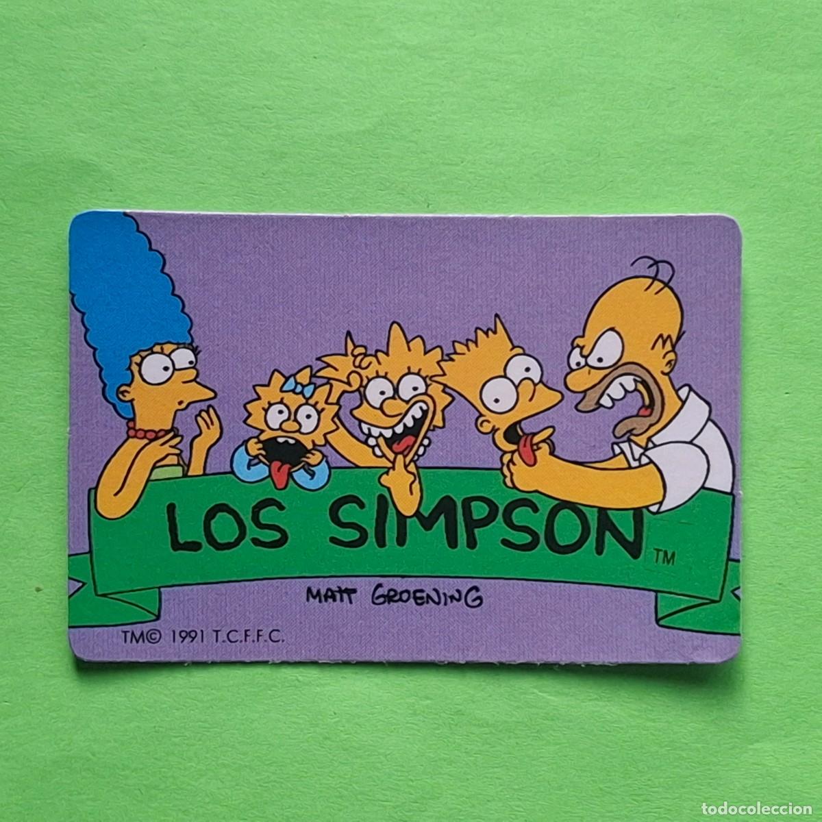 Colecionismo Cromos antigos: BOLLYCAO - LOS SIMPSONS - CROMO PEGATINA SIN PEGAR - THE SIMPSONS