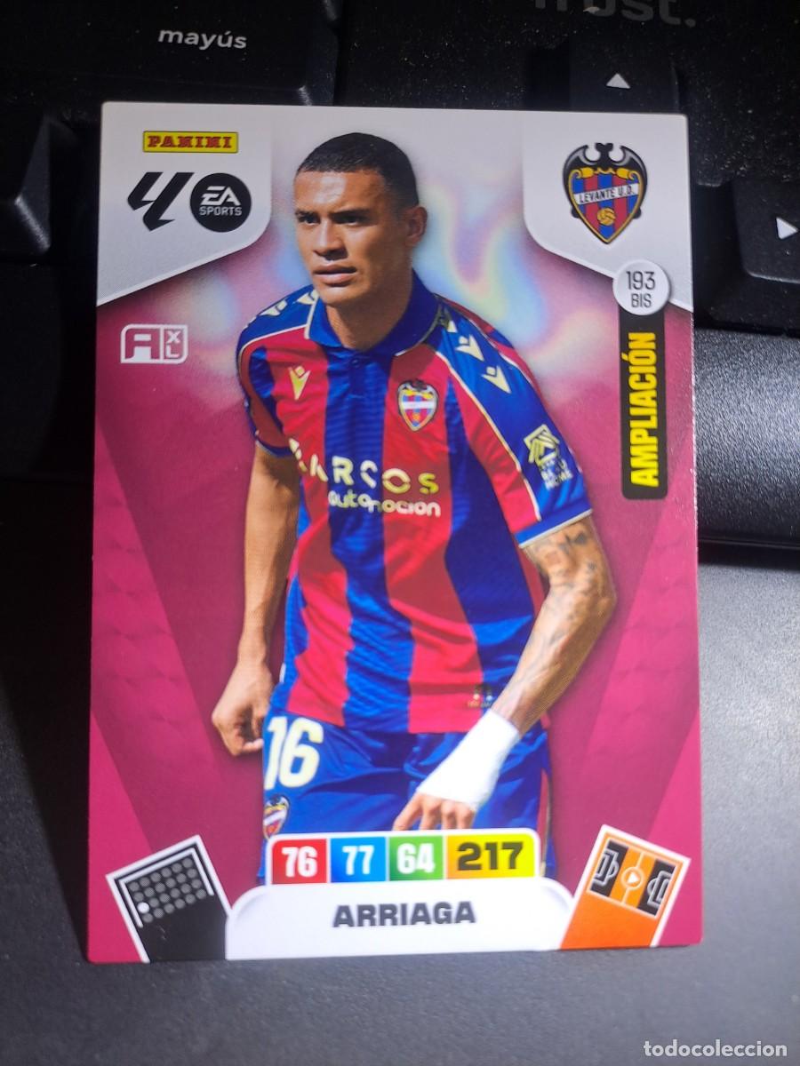 Coleccionismo Cromos antiguos: ADRENALYN XL ARRIAGA 193 BIS AMPLIACION LEVANTE CROMO LIGA 2025 2026 25 26 PANINI