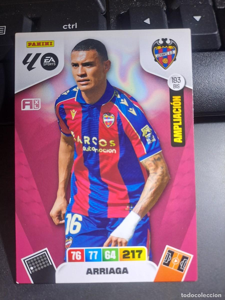 Coleccionismo Cromos antiguos: ADRENALYN XL ARRIAGA 193 BIS AMPLIACION LEVANTE CROMO LIGA 2025 2026 25 26 PANINI