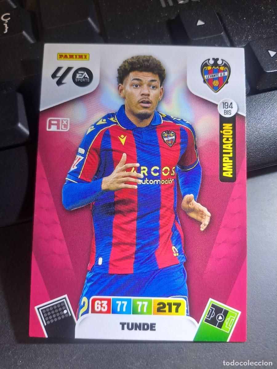 Coleccionismo Cromos antiguos: ADRENALYN XL TUNDE 194 BIS AMPLIACION LEVANTE CROMO LIGA 2025 2026 25 26 PANINI