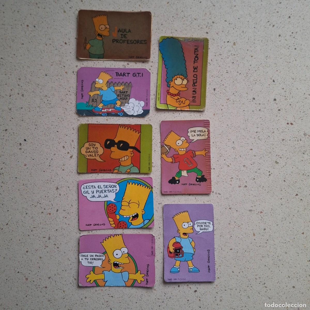 Coleccionismo Cromos antiguos: LOTE 8 CROMOS - BOLLYCAO - LOS SIMPSONS - CROMO PEGATINA SIN PEGAR - THE SIMPSONS - DEFECTUOSOS