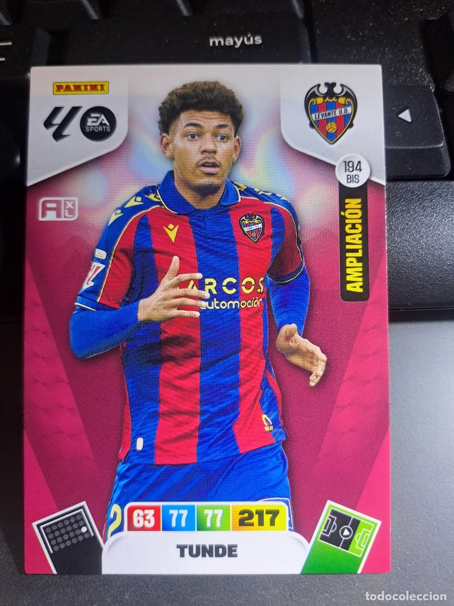 Coleccionismo Cromos antiguos: ADRENALYN XL TUNDE 194 BIS AMPLIACION LEVANTE CROMO LIGA 2025 2026 25 26 PANINI