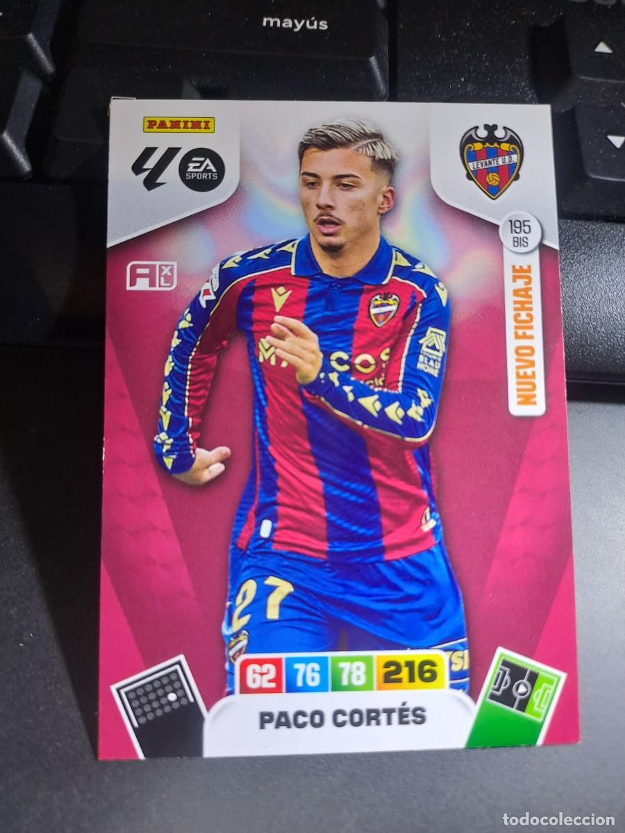 Coleccionismo Cromos antiguos: ADRENALYN XL PACO CORTES 195 BIS NUEVO FICHAJE LEVANTE CROMO LIGA 2025 2026 25 26 PANINI
