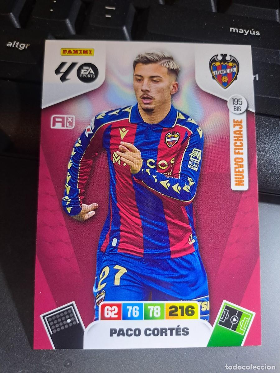 Coleccionismo Cromos antiguos: ADRENALYN XL PACO CORTES 195 BIS NUEVO FICHAJE LEVANTE CROMO LIGA 2025 2026 25 26 PANINI