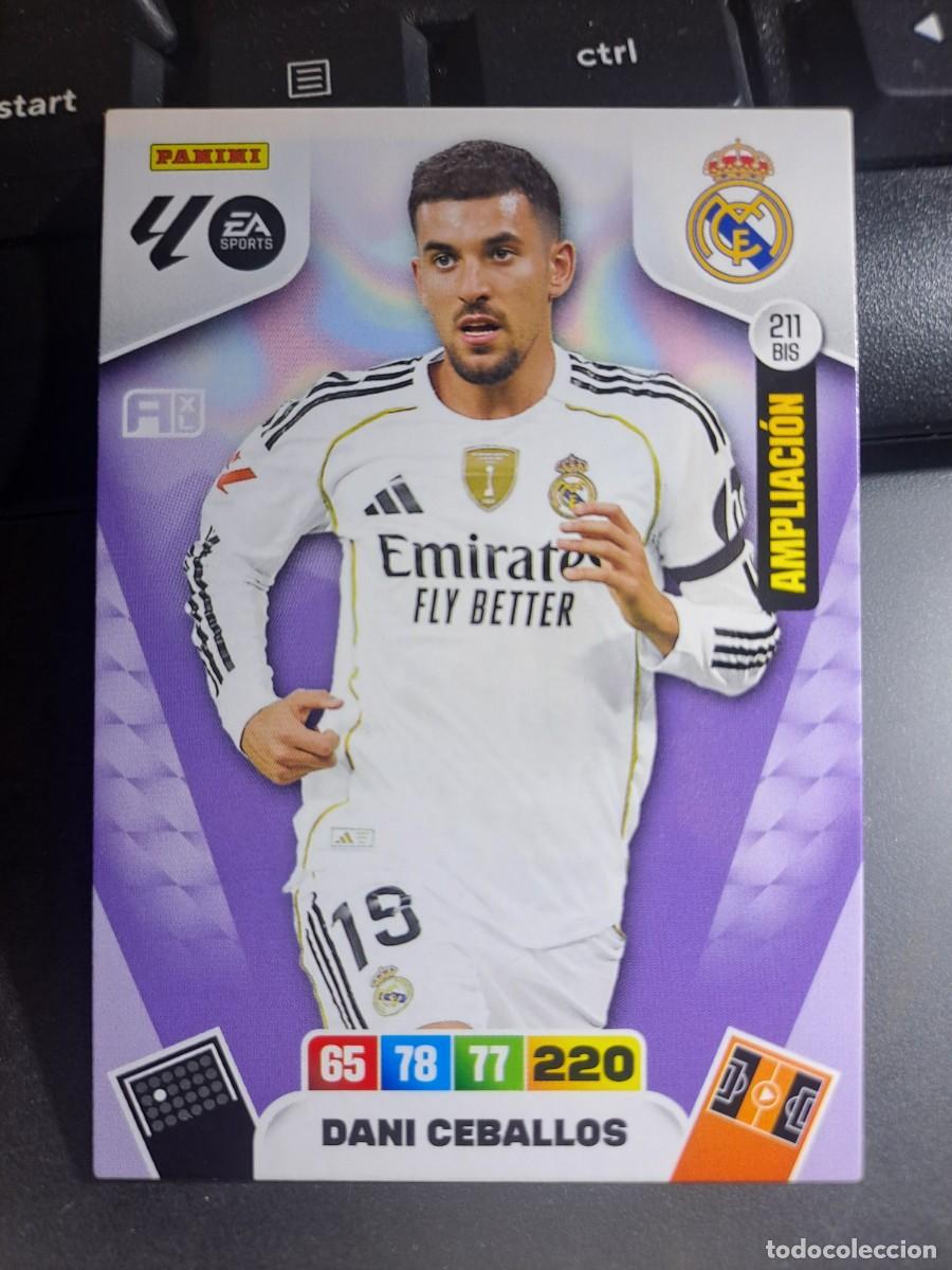 Coleccionismo Cromos antiguos: ADRENALYN XL DANI CEBALLOS 211 BIS AMPLIACION REAL MADRID CROMO LIGA 2025 2026 25 26 PANINI