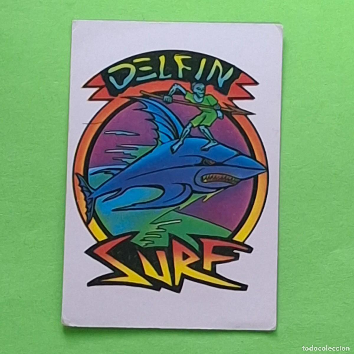 Colecionismo Cromos antigos: BOLLYCAO - SKATEBOARDS TERRORIFICOS - CROMO PEGATINA ADHESIVO SIN PEGAR - DELFIN SURF