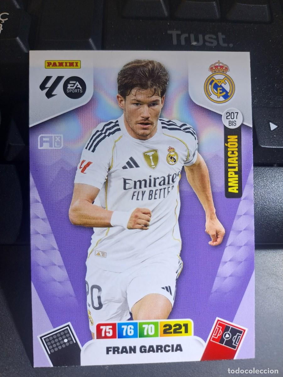 Coleccionismo Cromos antiguos: ADRENALYN XL FRAN GARCIA 207 BIS AMPLIACION REAL MADRID CROMO LIGA 2025 2026 25 26 PANINI