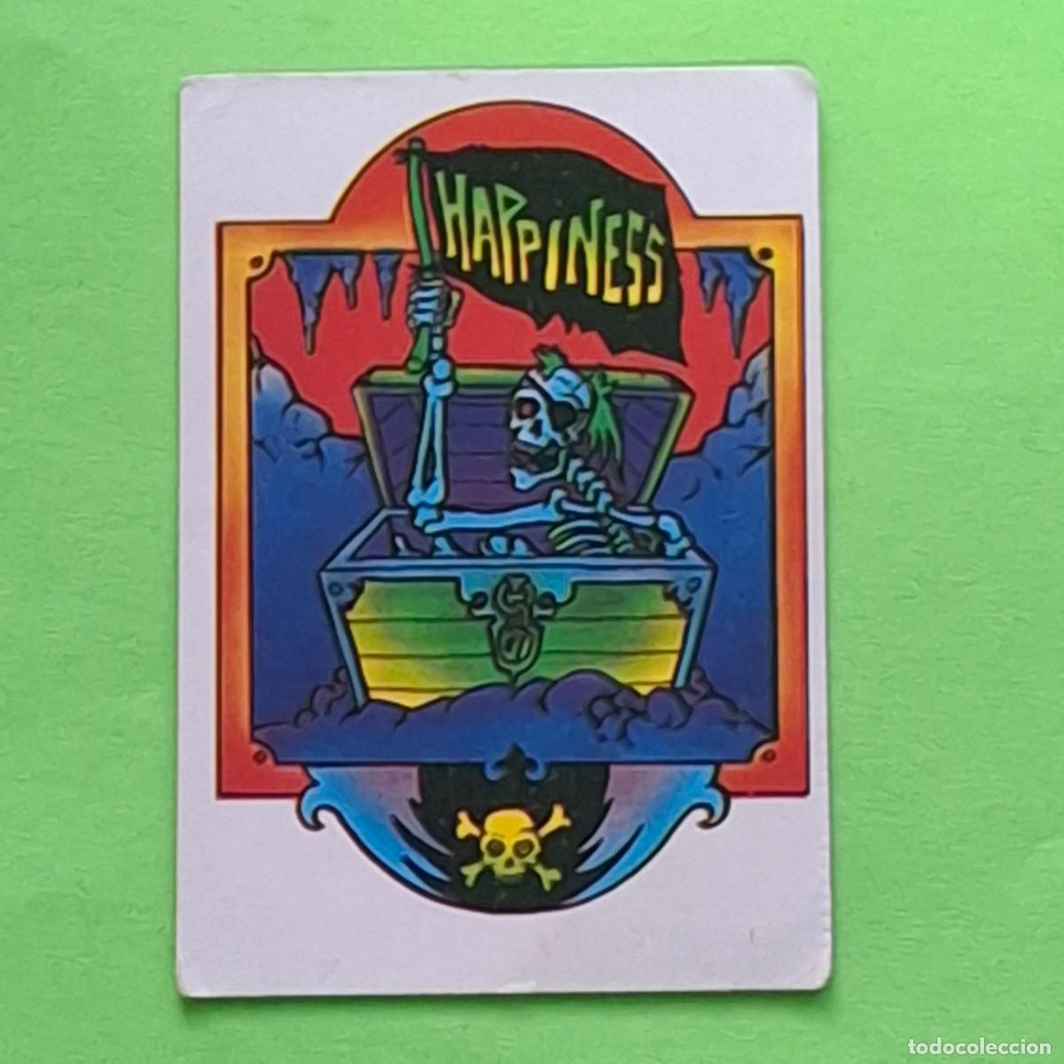 Colecionismo Cromos antigos: BOLLYCAO - SKATEBOARDS TERRORIFICOS - CROMO PEGATINA ADHESIVO SIN PEGAR - HAPPINESS