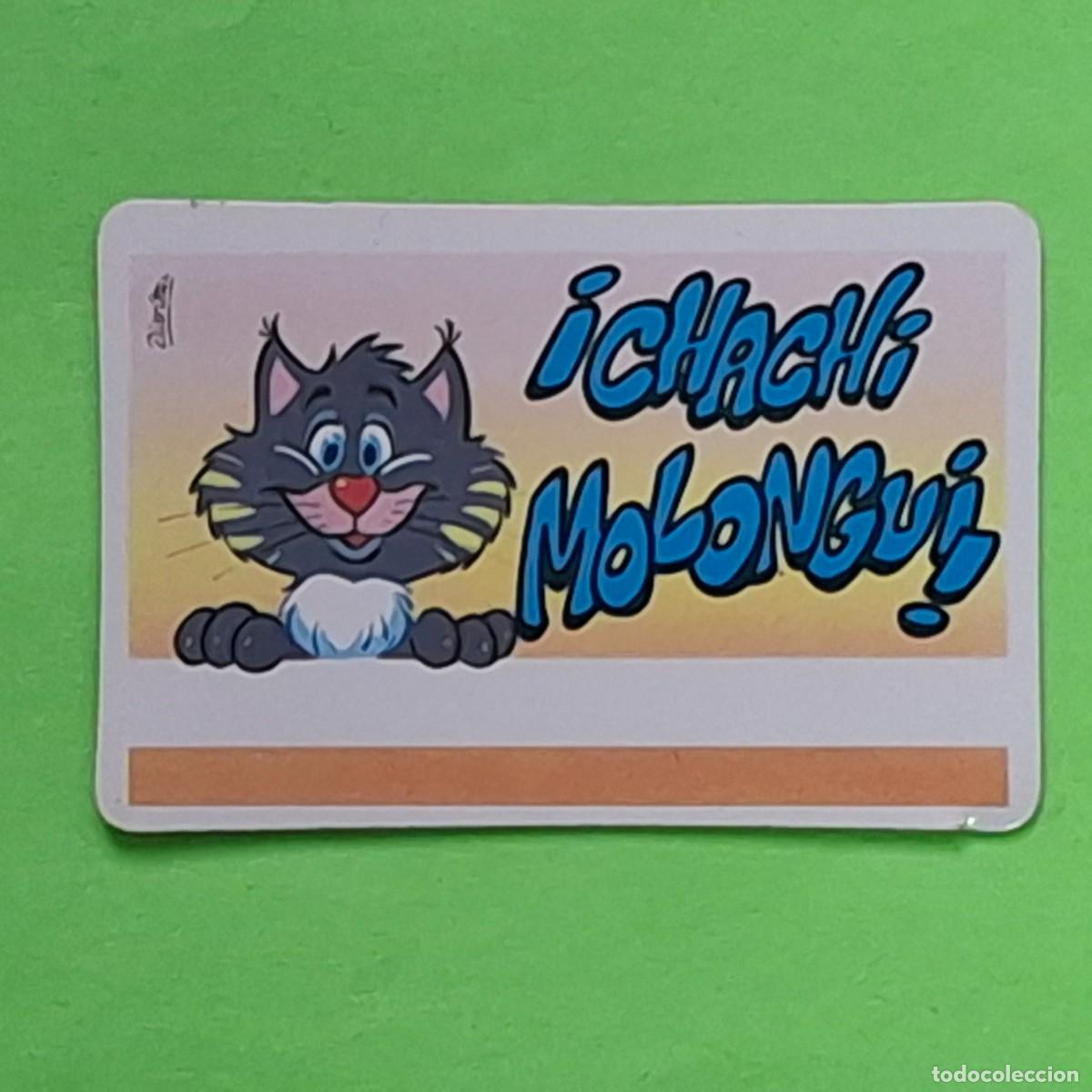 Collectable Antique Stickers: BOLLYCAO - PEGUI TARJETA - CROMO - CHACHI MOLONGUI - GATO