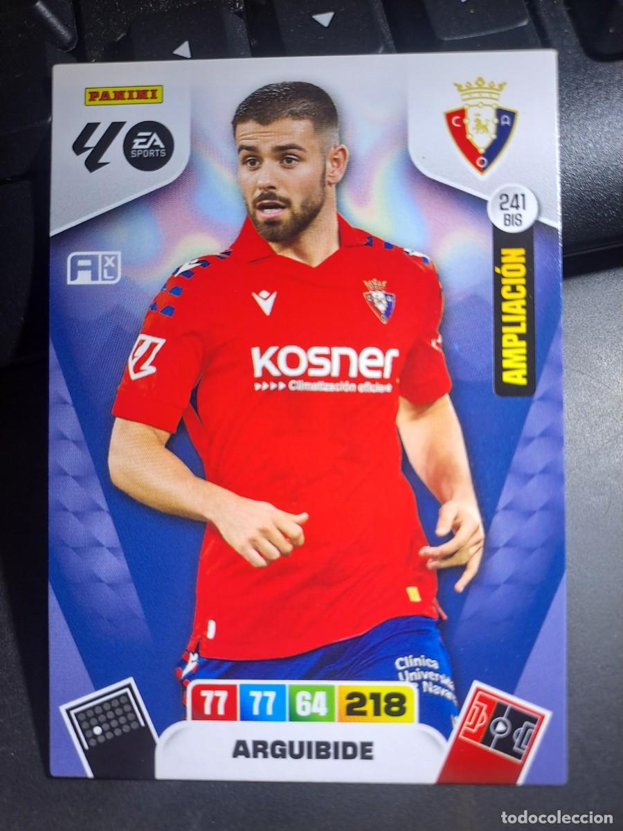 Coleccionismo Cromos antiguos: ADRENALYN XL ARGUIBIDE 241 BIS AMPLIACION OSASUNA CROMO LIGA 2025 2026 25 26 PANINI