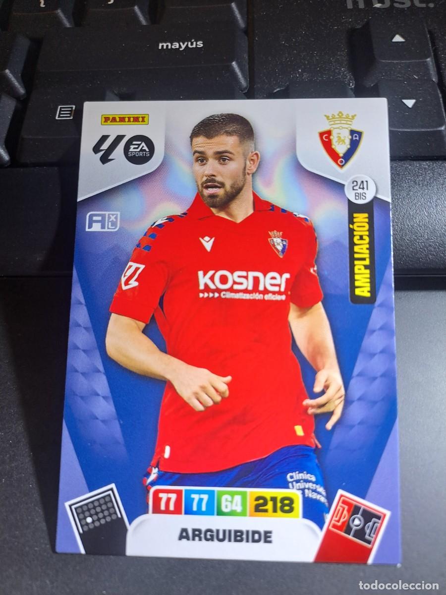 Coleccionismo Cromos antiguos: ADRENALYN XL ARGUIBIDE 241 BIS AMPLIACION OSASUNA CROMO LIGA 2025 2026 25 26 PANINI
