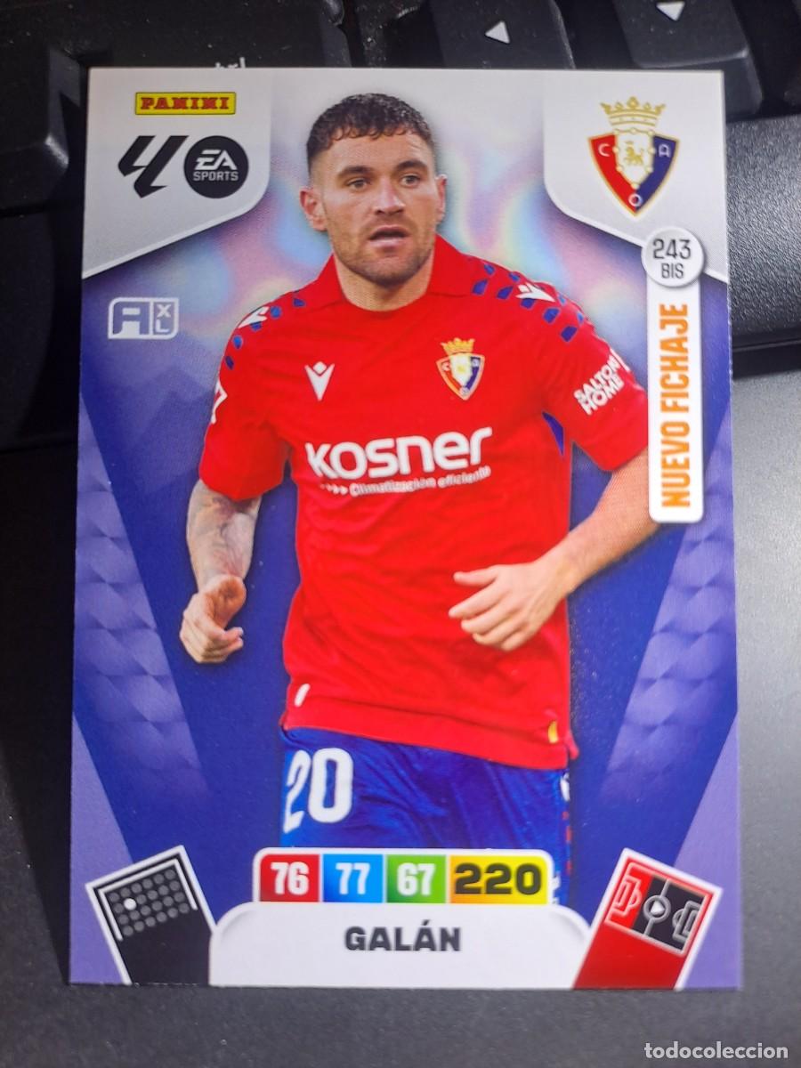 Coleccionismo Cromos antiguos: ADRENALYN XL GALAN 243 BIS NUEVO FICHAJE OSASUNA CROMO LIGA 2025 2026 25 26 PANINI