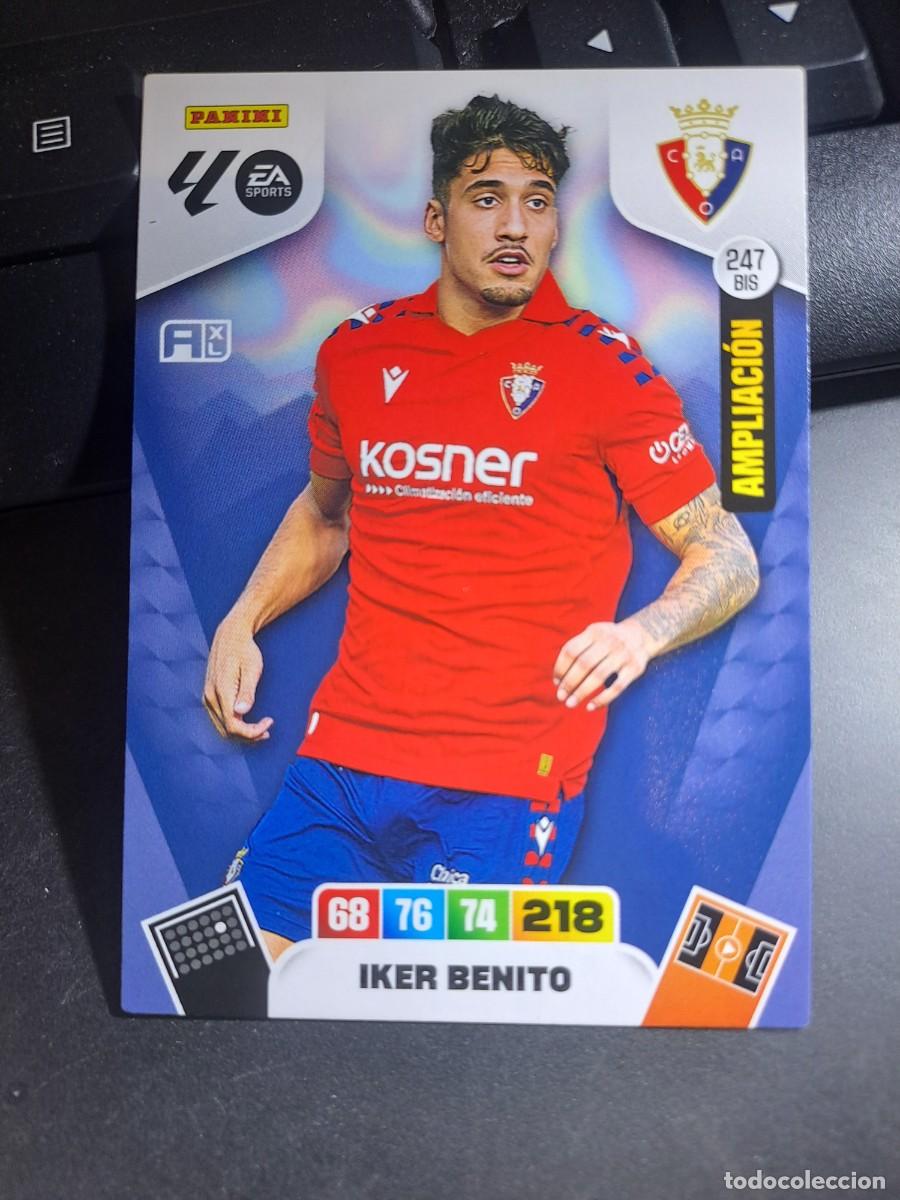 Coleccionismo Cromos antiguos: ADRENALYN XL IKER BENITO 247 BIS AMPLIACION OSASUNA CROMO LIGA 2025 2026 25 26 PANINI